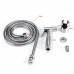 GLOGLOW 3Pcs Portable Handheld Bidet Sprayer Set with Hose&Holder Toilet Washing Shower Stainless Steel Kit for Personal Hygiene - B07FMTS312